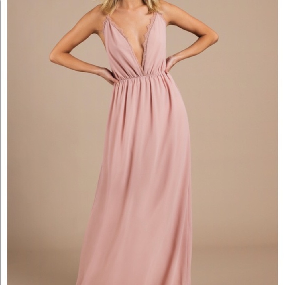 Never worn blush Tobi abegayle dress